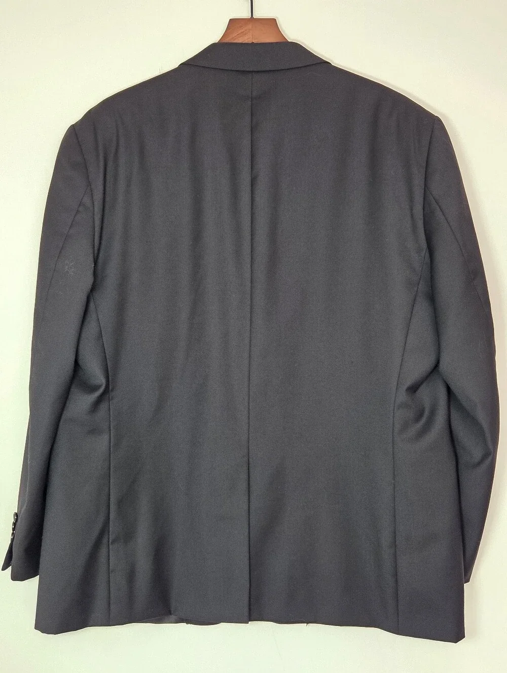 Lauren Ralph Lauren 46R 100% Wool Black Blazer Old Money Quiet Luxury Preppy